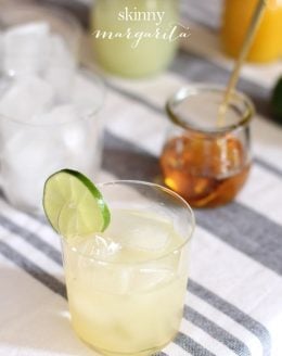 Get the recipe for the best skinny margarita - it's all natural & all delicious at just 160 calories!