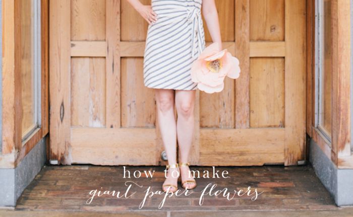 Learn How To Make Giant Paper Flowers