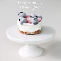 Lemon Berry Pie - refreshing summer dessert recipe