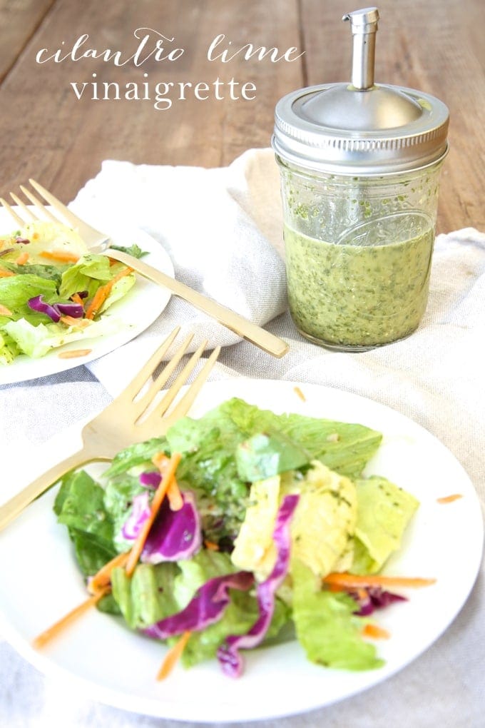 5 minute cilantro lime vinaigrette recipe | Mexican Salad Dressing