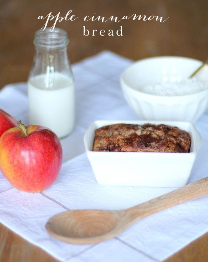 Easy No Yeast Apple Cinnamon Bread Recipe