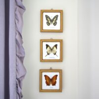 pretty butterfly art for a big girl bedroom