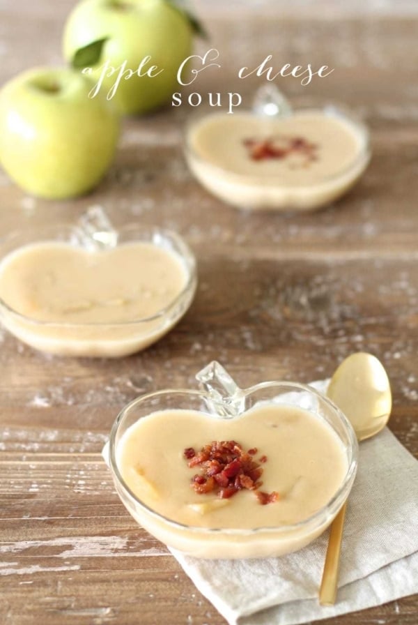 Easy apple & cheese soup recipe | Fall Recipes