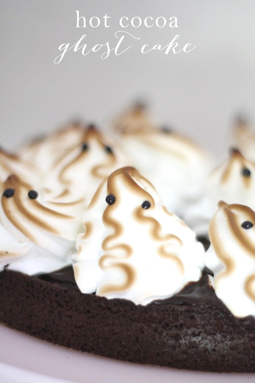 Spook-tacular Halloween Dessert | Hot Cocoa Ghost Cake