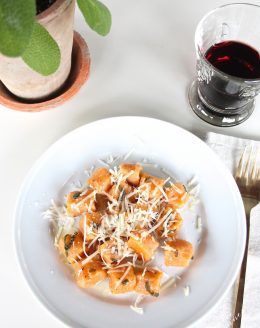 Easy Sweet Potato Gnocchi in a sage & browned butter sauce