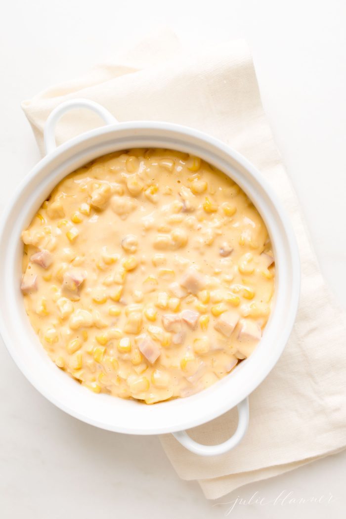 Cheesy Corn - The Best Side Dish and Dip! | Julie Blanner