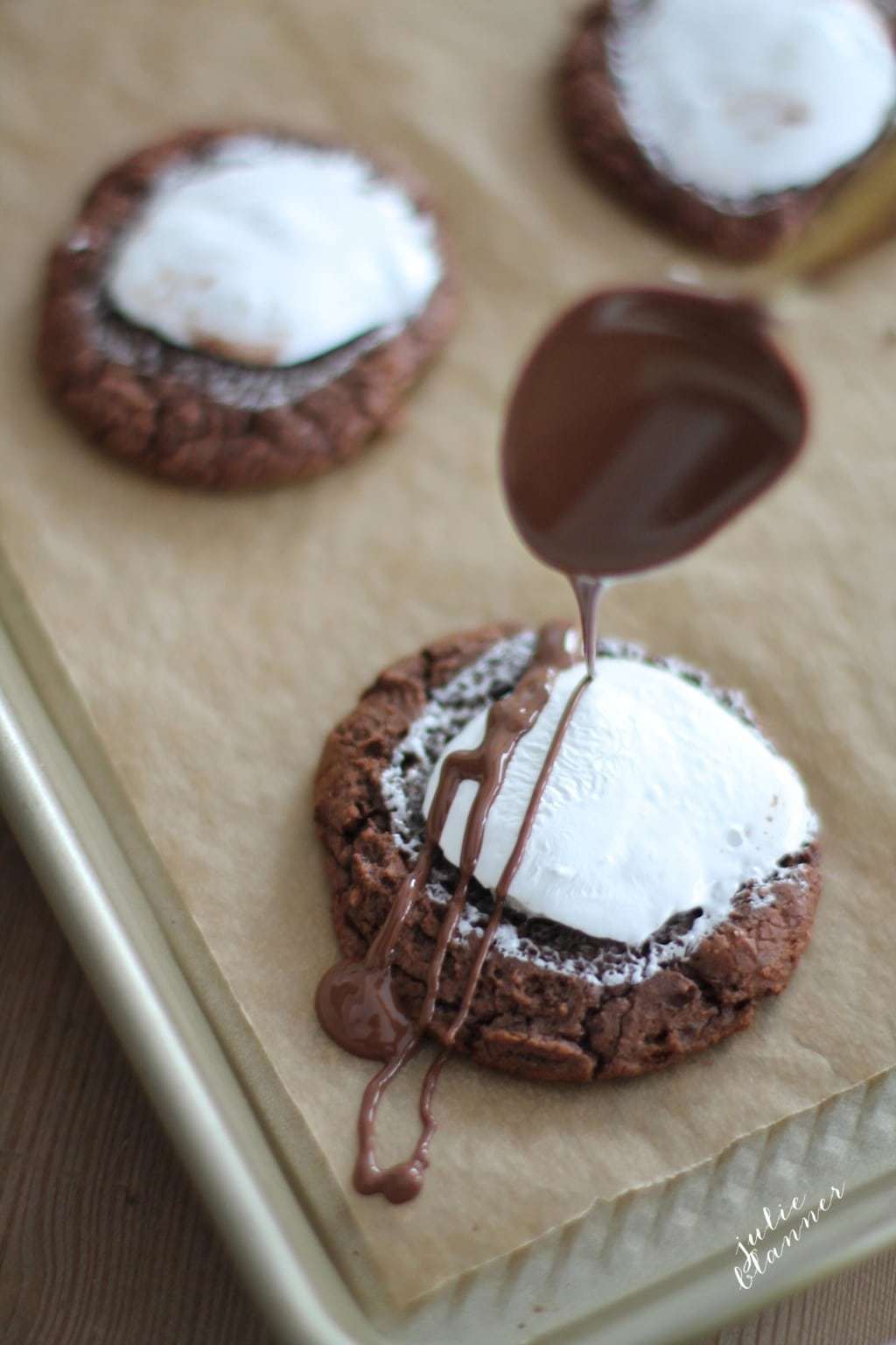 Chocolate Fluffernutter Cookies | 12 Days of Cookies