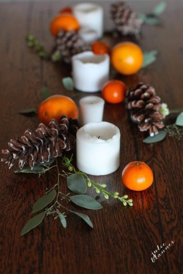 Easy, beautiful & natural Thanksgiving table setting