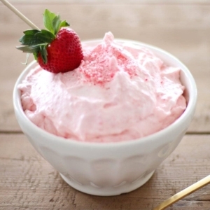 The best 3 ingredient fruit dip recipe in just a few minutes - an incredible Christmas appetizer or dessert!