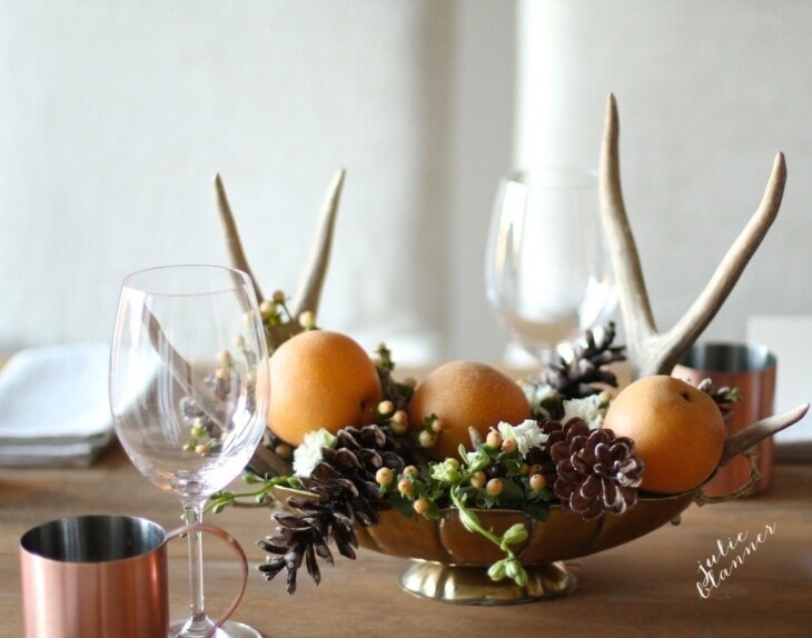 DIY Antler Centerpiece