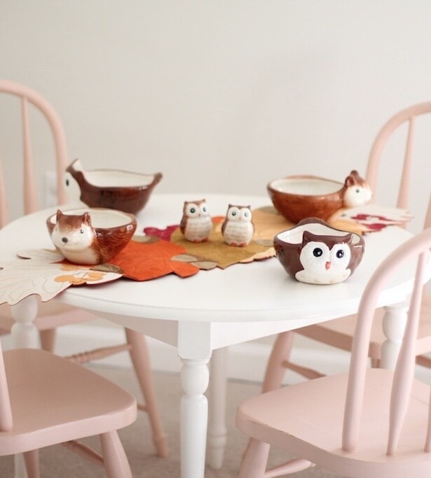 Thanksgiving kids' table - easy ideas & decoration to make Thanksgiving special