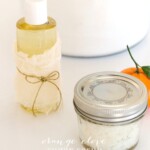 Make your own easy sugar scrub in minutes! Get the recipe for this fragrant Orange Clove sugar scrub, perfect for winter!