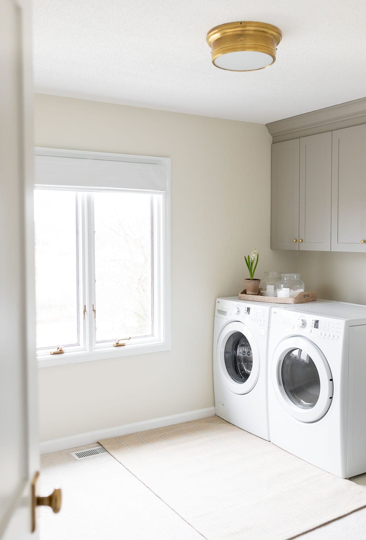 modern laundry room storage