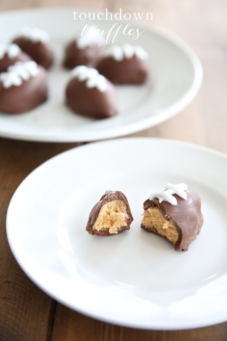 Touchdown Truffles An Easy Peanut Butter Truffles Recipe Julie Blanner