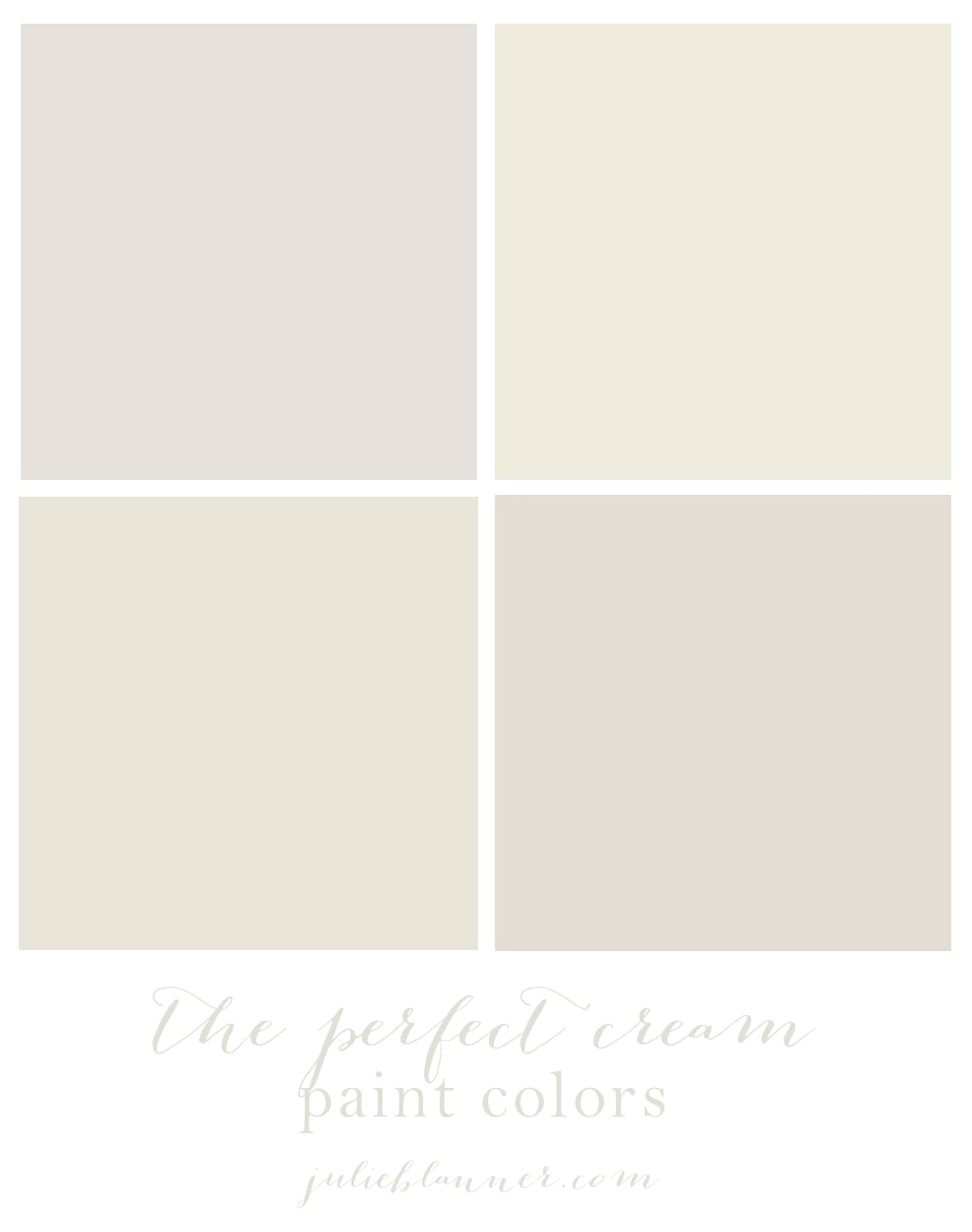 Cream Paint Chart