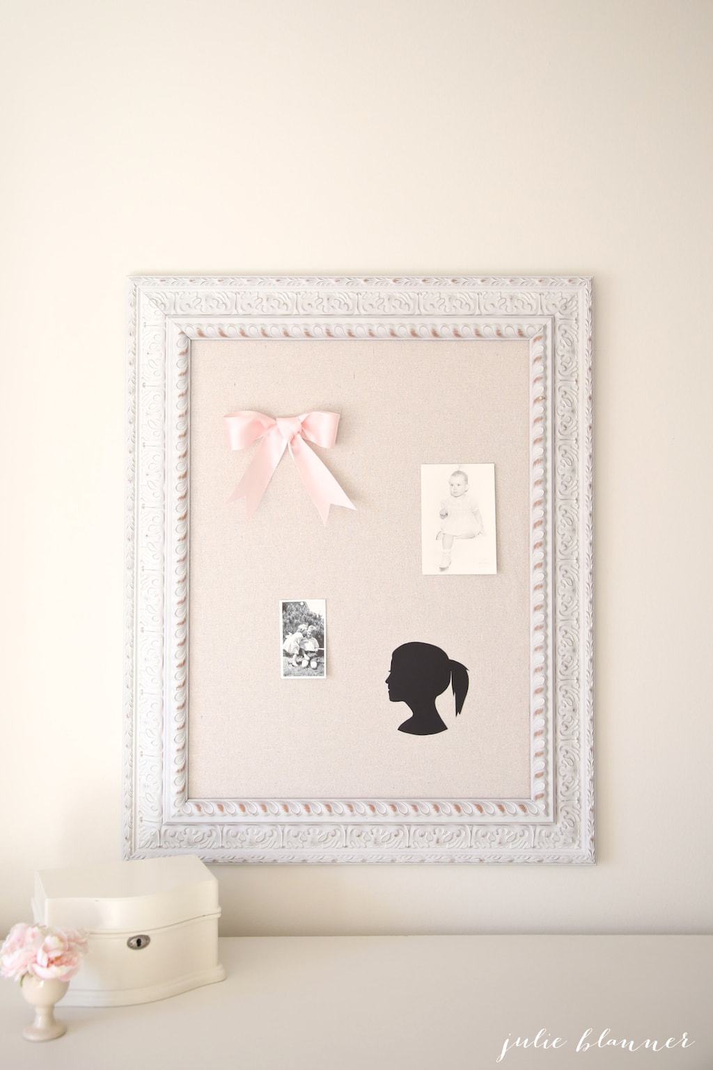 Make a silhouette of your kids in just a few easy steps - beautiful bedroom decor
