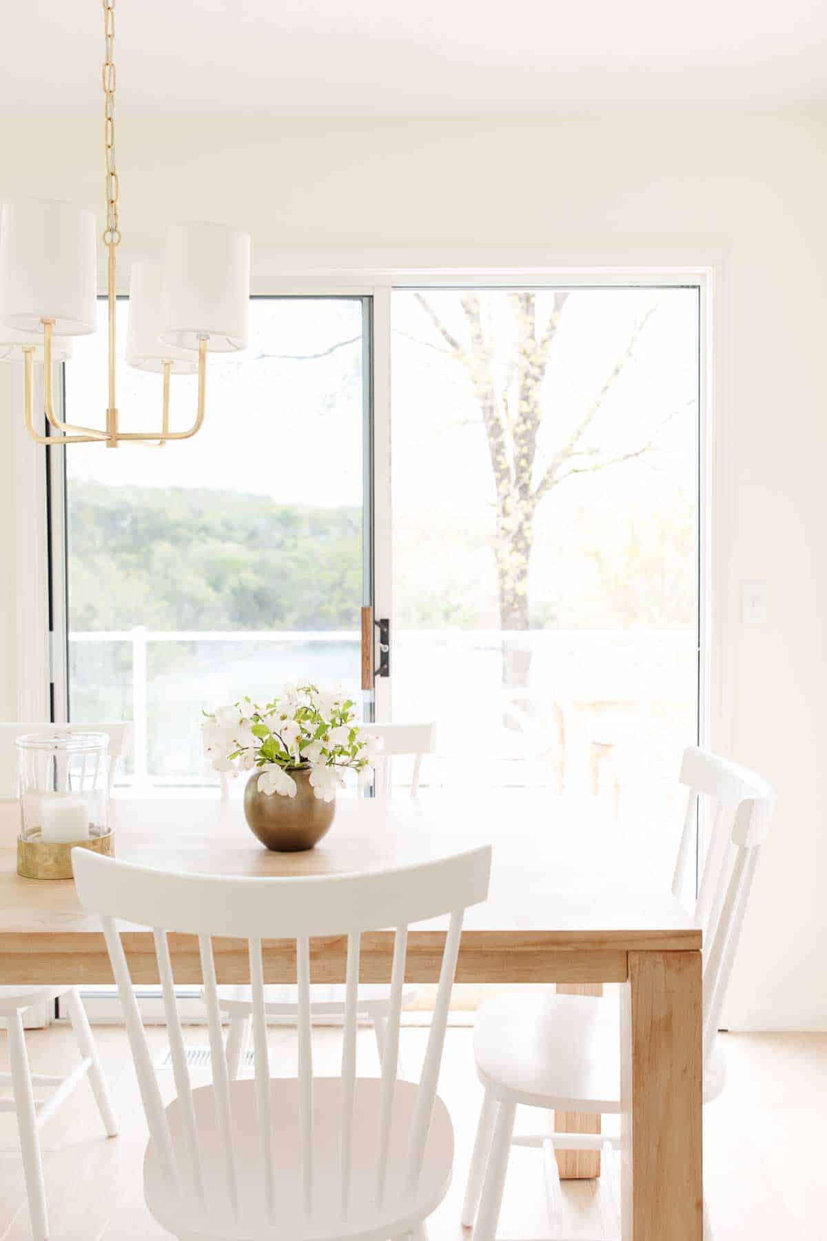 Our Modern Brass Chandelier for the Dining Room 