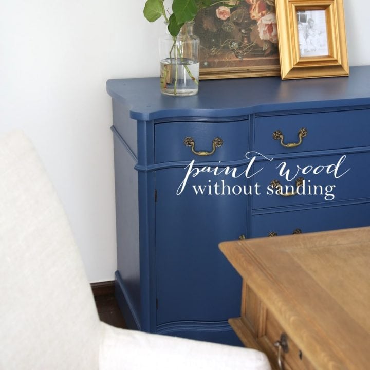 Paint Without Sanding For Furniture, How To Remove Chalk Paint From Wooden Furniture