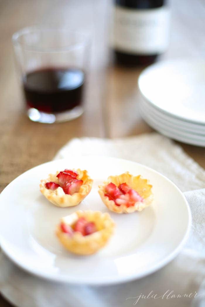 Brie and Preserves 3 Ingredient Appetizer | Julie Blanner