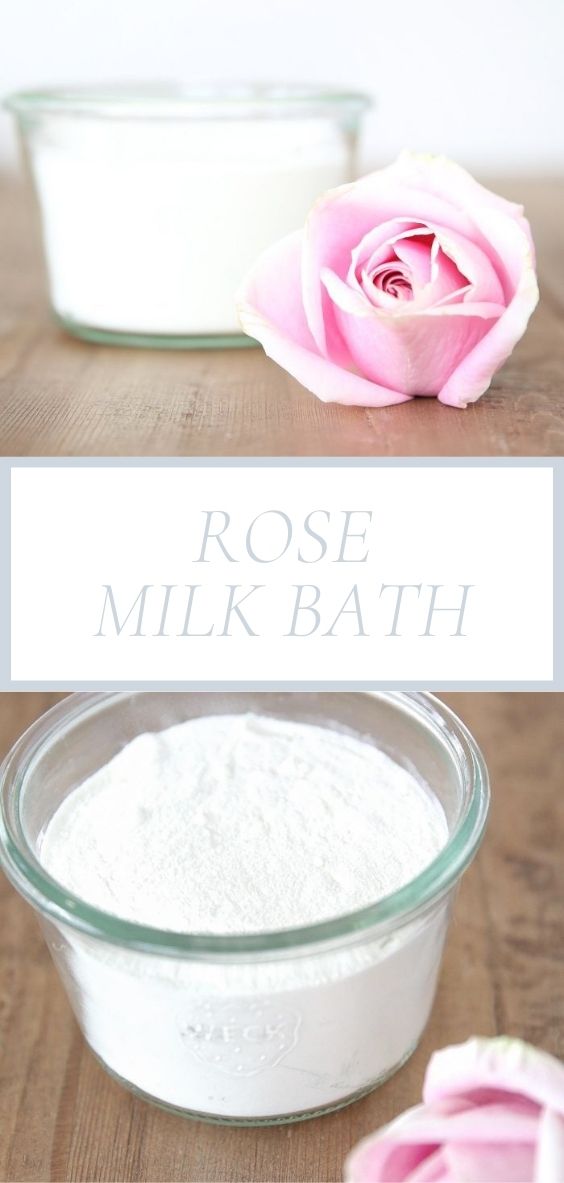 Soft & sweet rose milk bath recipe, great for gifting in less than 5 minutes!