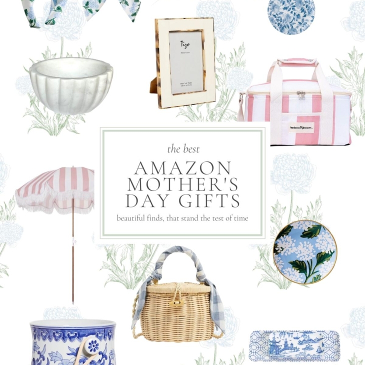 A graphic image featuring a variety of Amazon mother's day gifts.