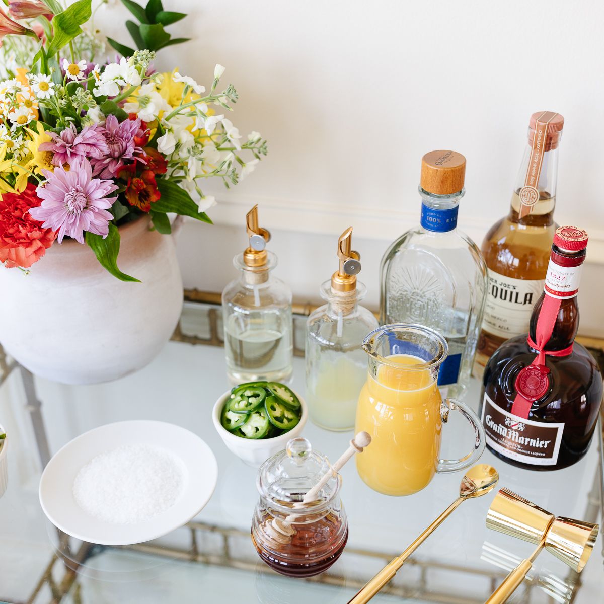 margarita bar set up