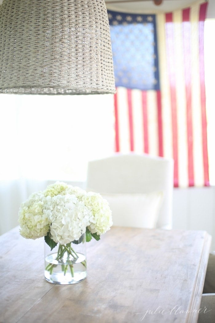 Simple 4th of July Decorations with a touch of classic Americana