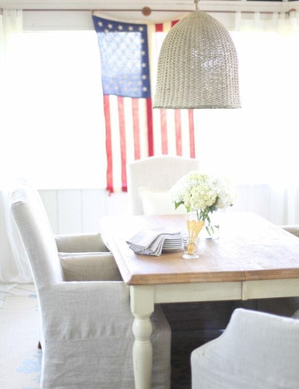 Simple 4th of July Decorations with a touch of classic Americana
