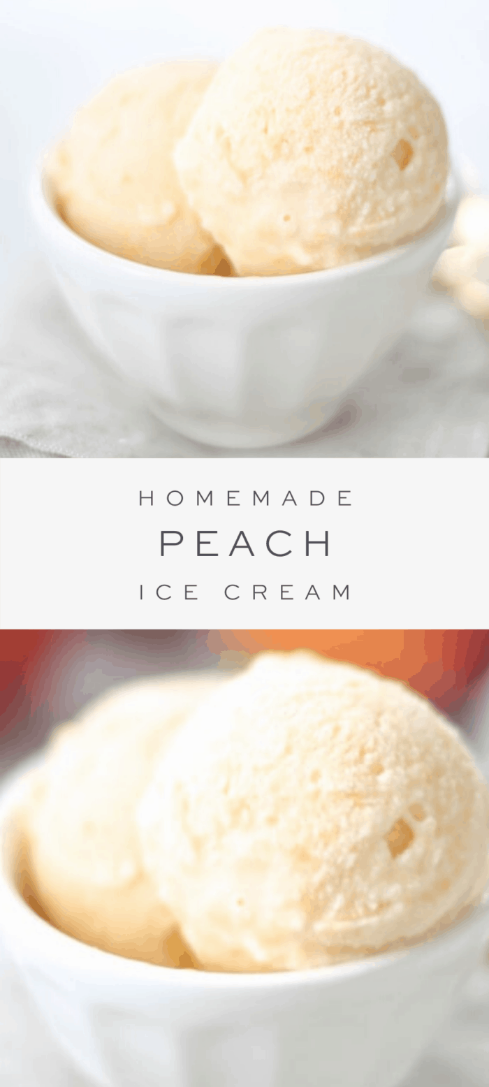 Homemade Peach Ice Cream Recipe Julie Blanner