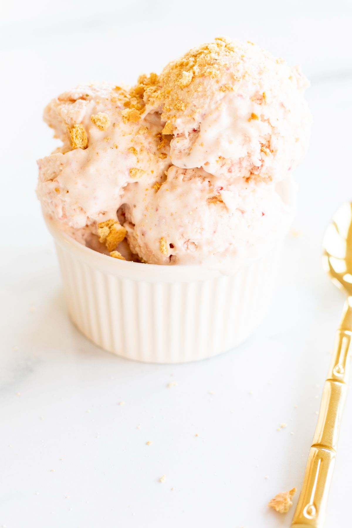 No Churn Strawberry Cheesecake Ice Cream Julie Blanner