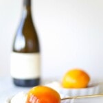 Poached peaches with mascarpone cream recipe