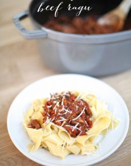 Easy braised beef ragu recipe with pappardelle