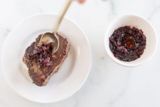 Incredible Red Wine Sauce for Steak | Julie Blanner