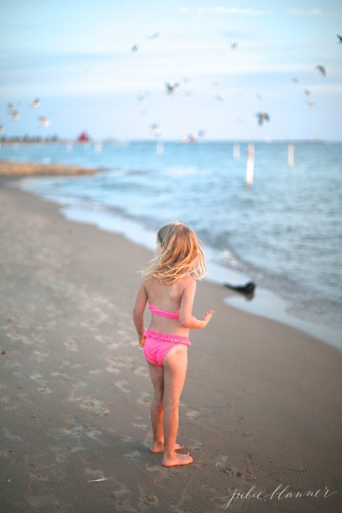 shallow entry beaches in West Michigan are calm, clean and family friendly