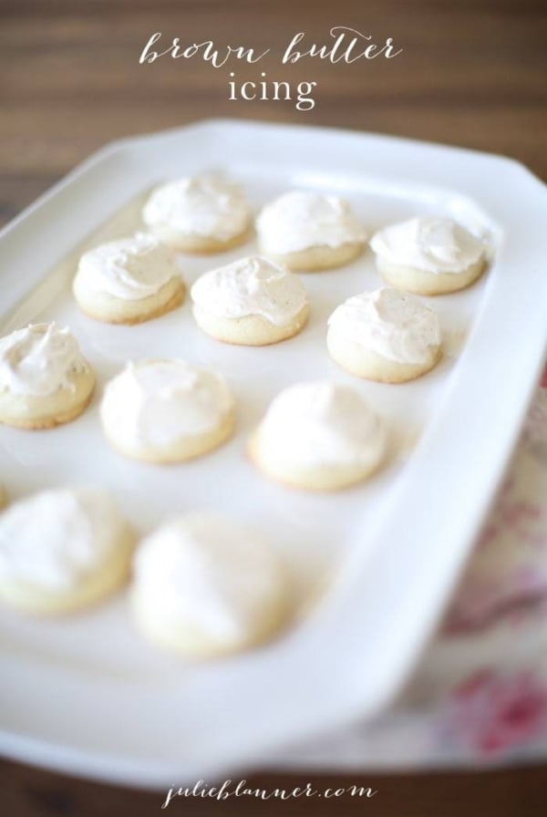Irresistible brown butter icing for cookies and cakes