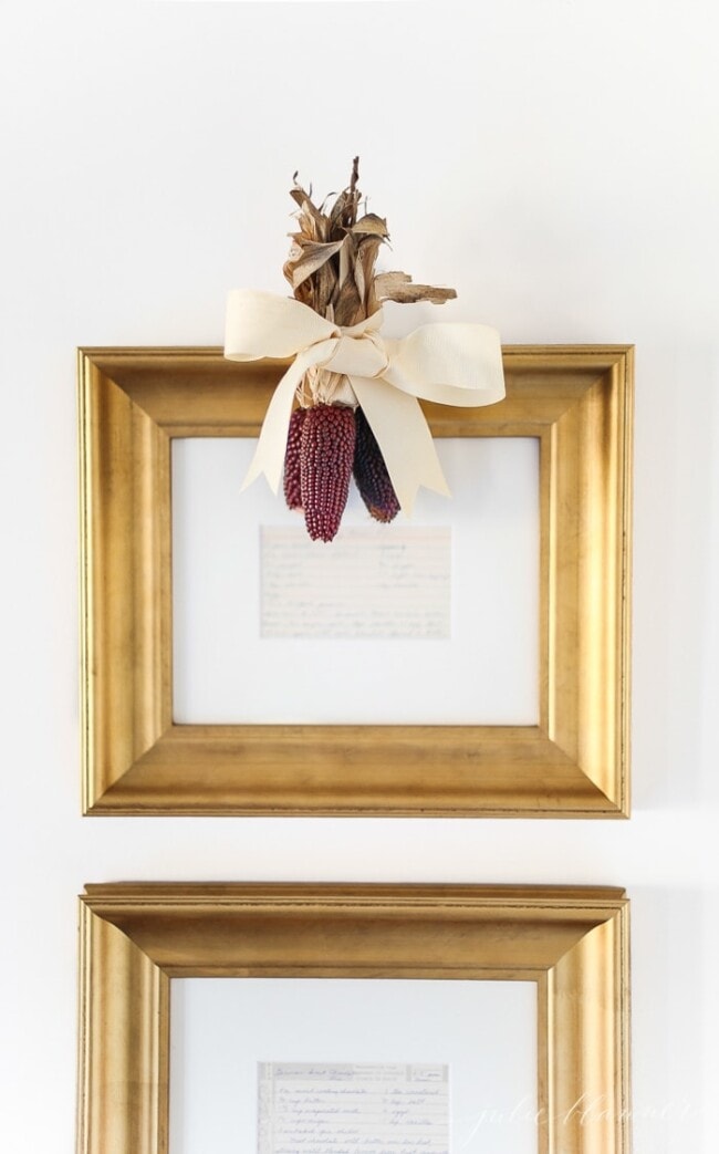 Framed Family Recipes for Kitchen Art Julie Blanner