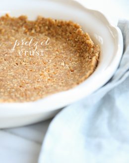 Pretzel crust is the perfect base for cheesecake, pie, bars and more!