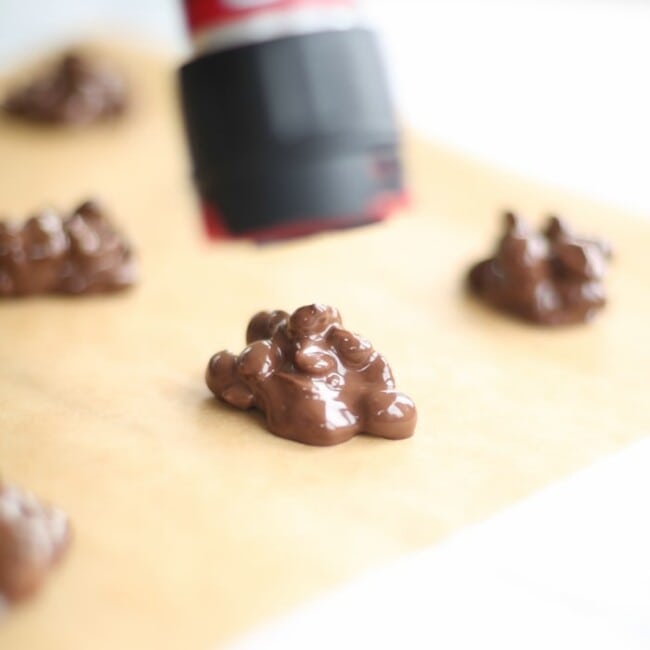 Easy 2 Ingredient Peanut Clusters in Microwave Stove Top or Slow Cooker