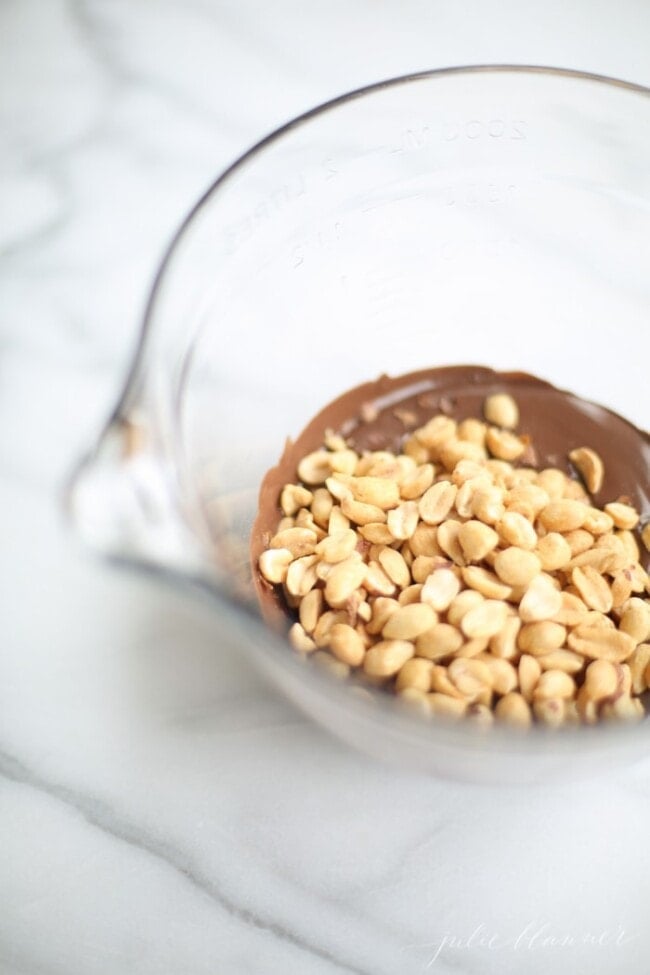 Easy 2 Ingredient Peanut Clusters in Microwave Stove Top or Slow Cooker