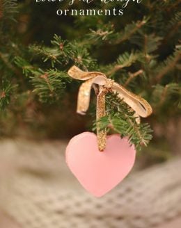 How to make color salt dough ornaments | a beautiful DIY Christmas ornament