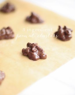 3 ingredient chocolate peanut clusters recipe