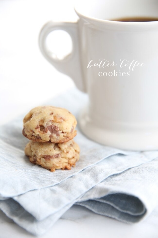 The BEST Easy Butter Toffee Cookies Recipe Julie Blanner
