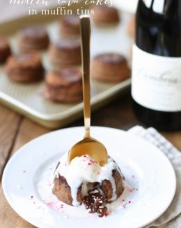 Easy molten lava cake recipe in cupcake tins
