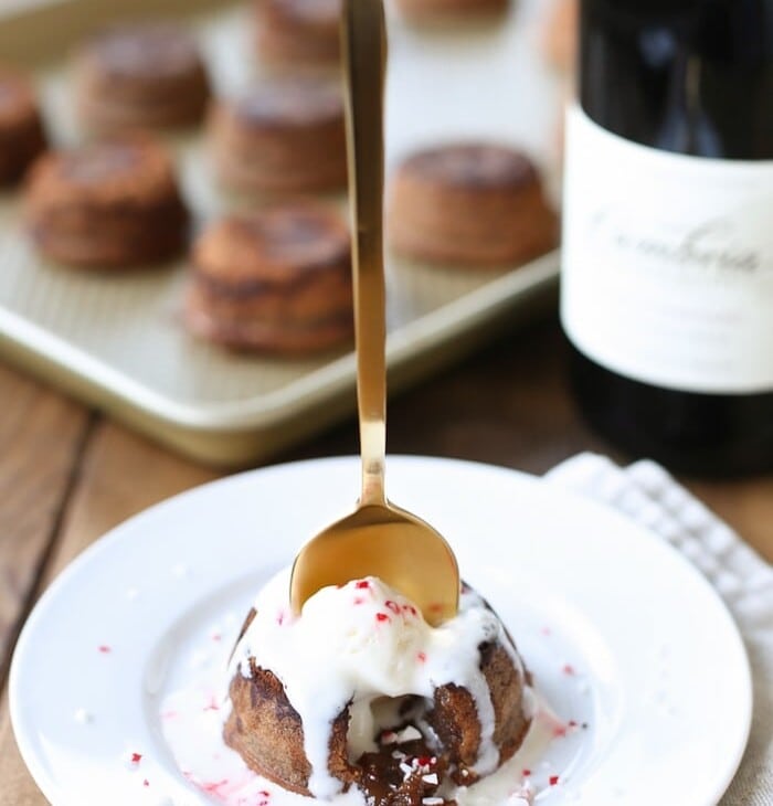 Easy molten lava cake recipe in cupcake tins