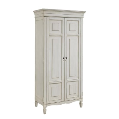 a linen cabinet on a white background.