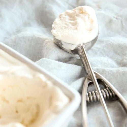 2 Ingredient No Churn Vanilla Ice Cream Recipe | Julie Blanner