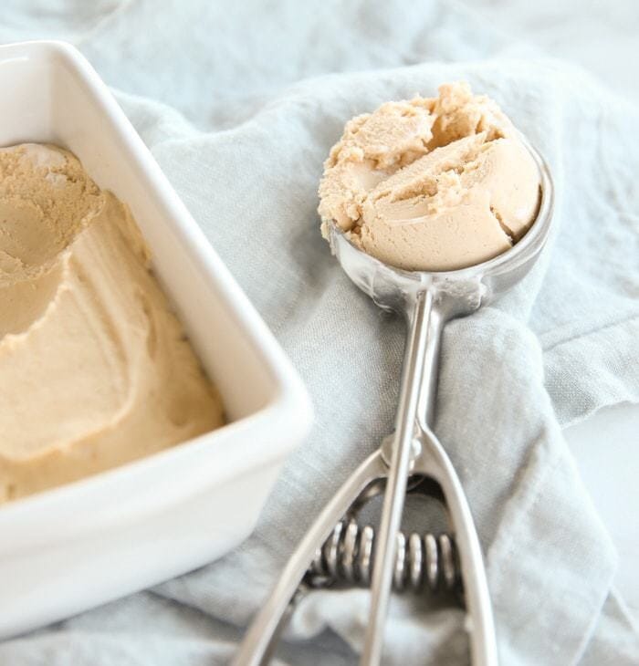 Creamy 3 ingredient peanut butter ice cream recipe
