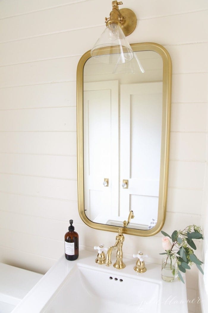 See how function and home design come together in this beautiful powder room