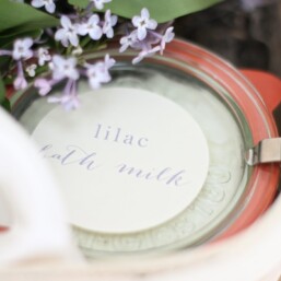 Lilac Bath Milk recipe, easy, fragrant and beautiful gift idea