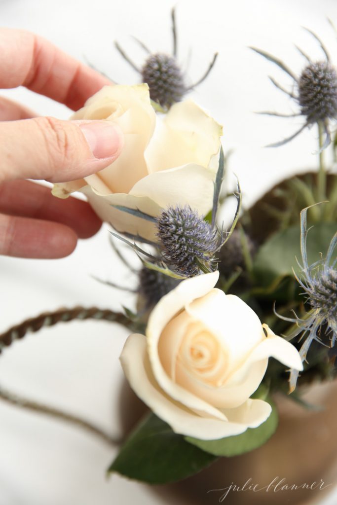 Learn how to arrange flowers with this step by step tutorial